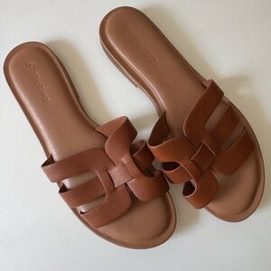 New The Drop Brown Sandals Size 8.5